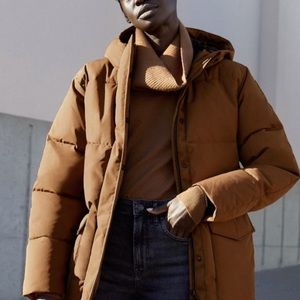 ReNew Long Puffer - Chestnut